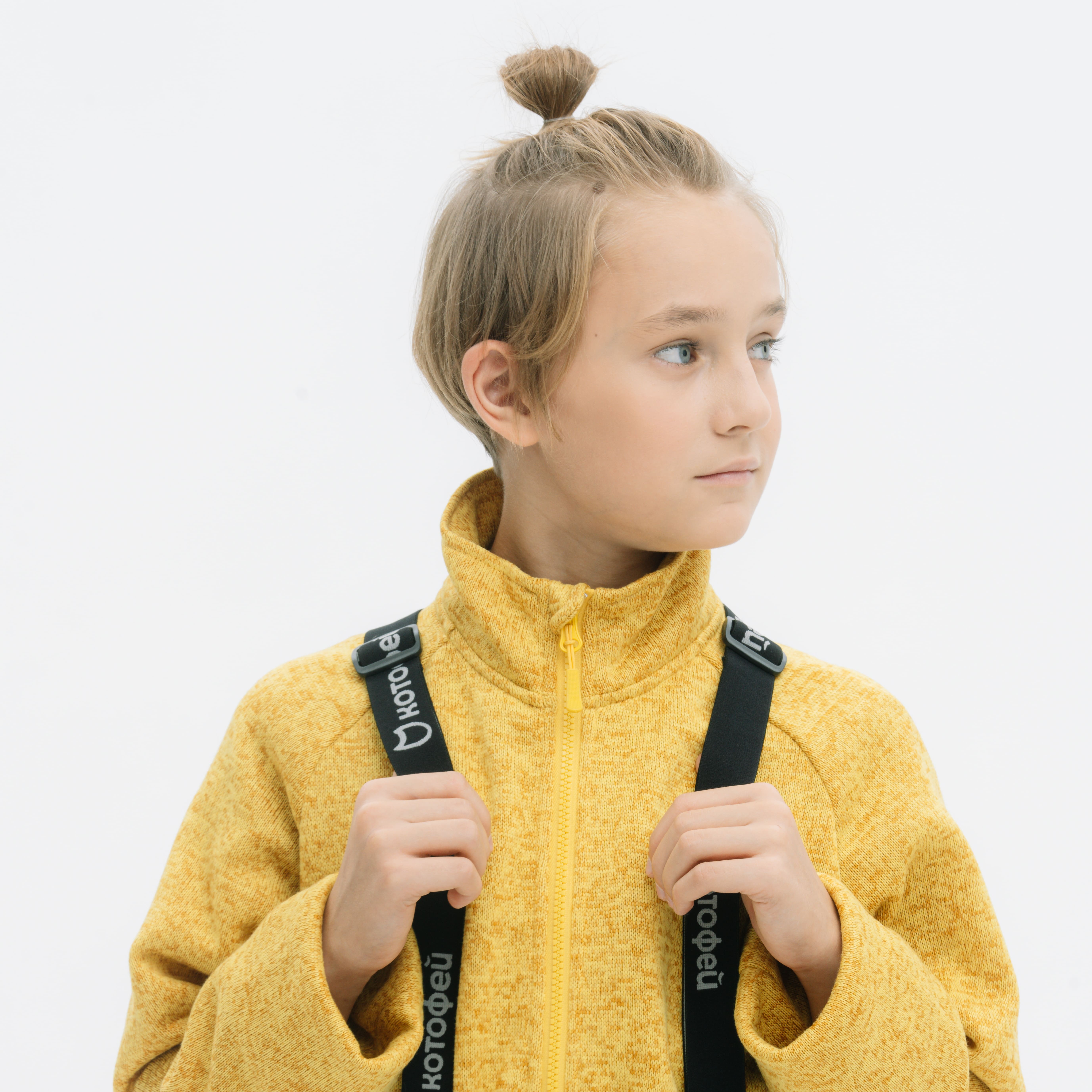 07757001-40 Флисовая кофта детская горчичный, все фото 7