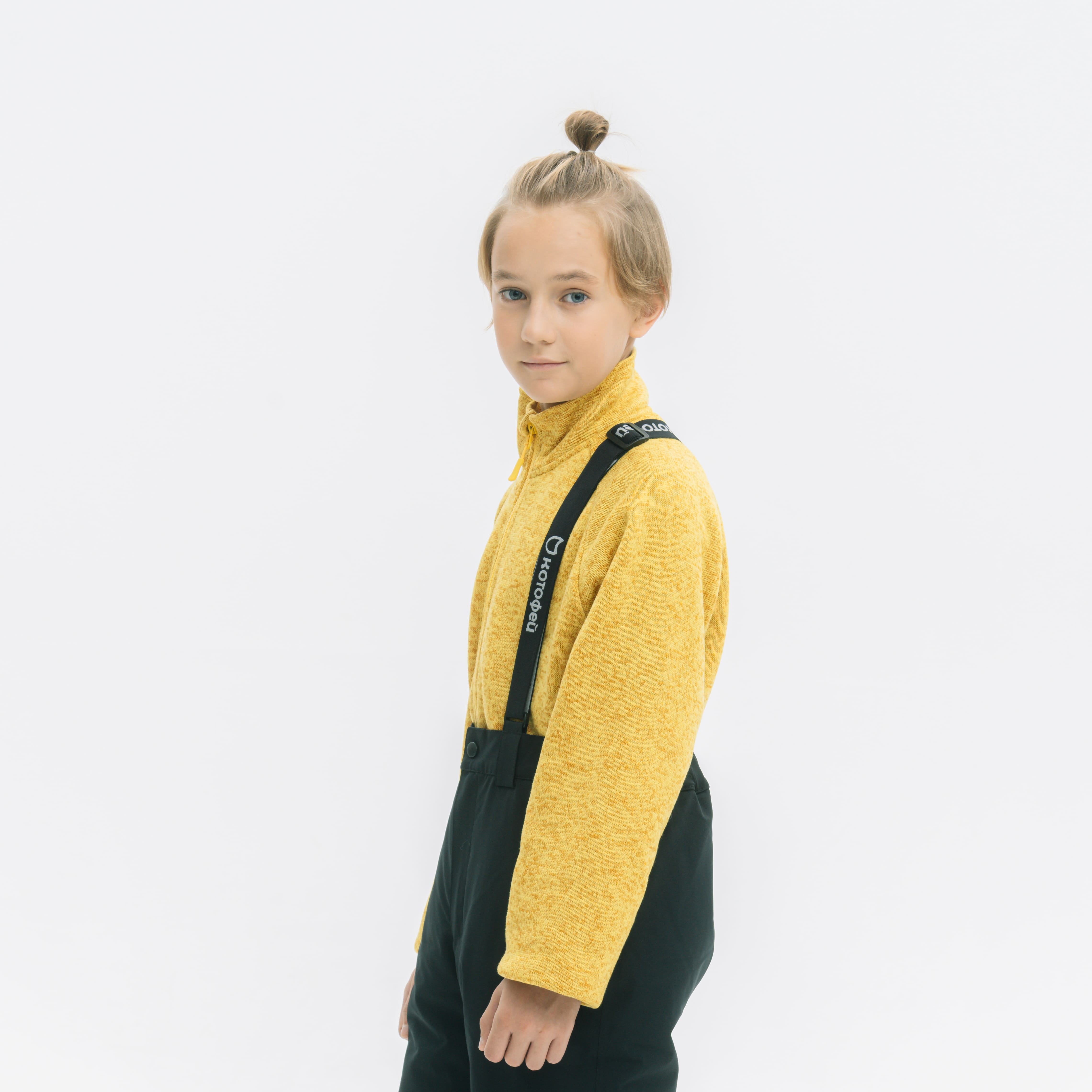 07757001-40 Флисовая кофта детская горчичный, все фото 8