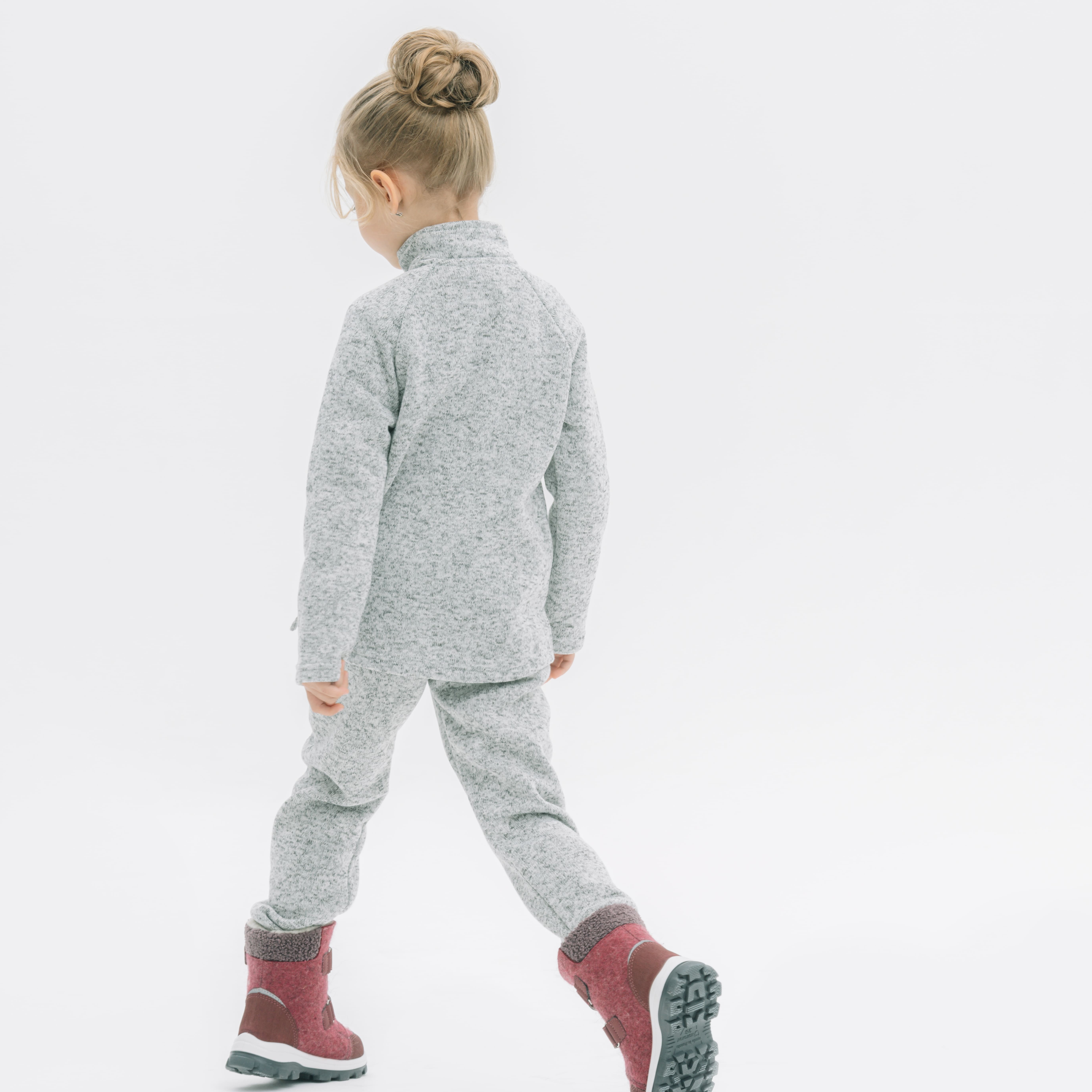 07759009-40 Флисовые брюки детские серый, все фото 7