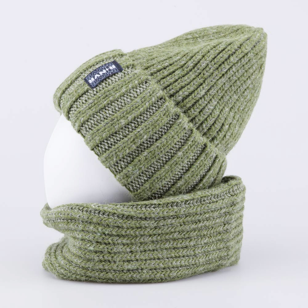 07711572-40 Шапка и снуд оливковый, все фото 2