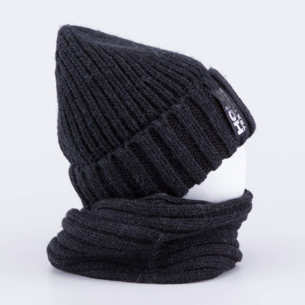07711572-41 Шапка и снуд черный, все фото 2