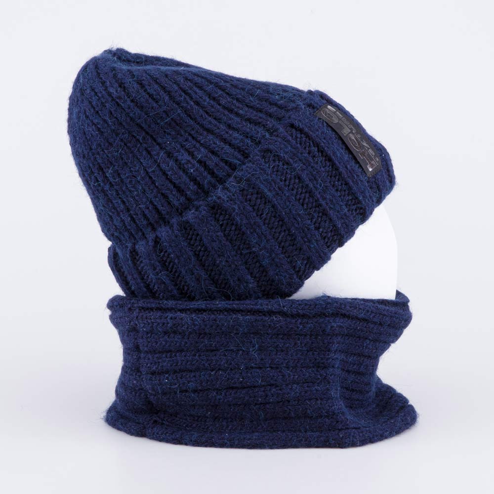 07711572-42 Шапка и снуд темно-синий, все фото 2