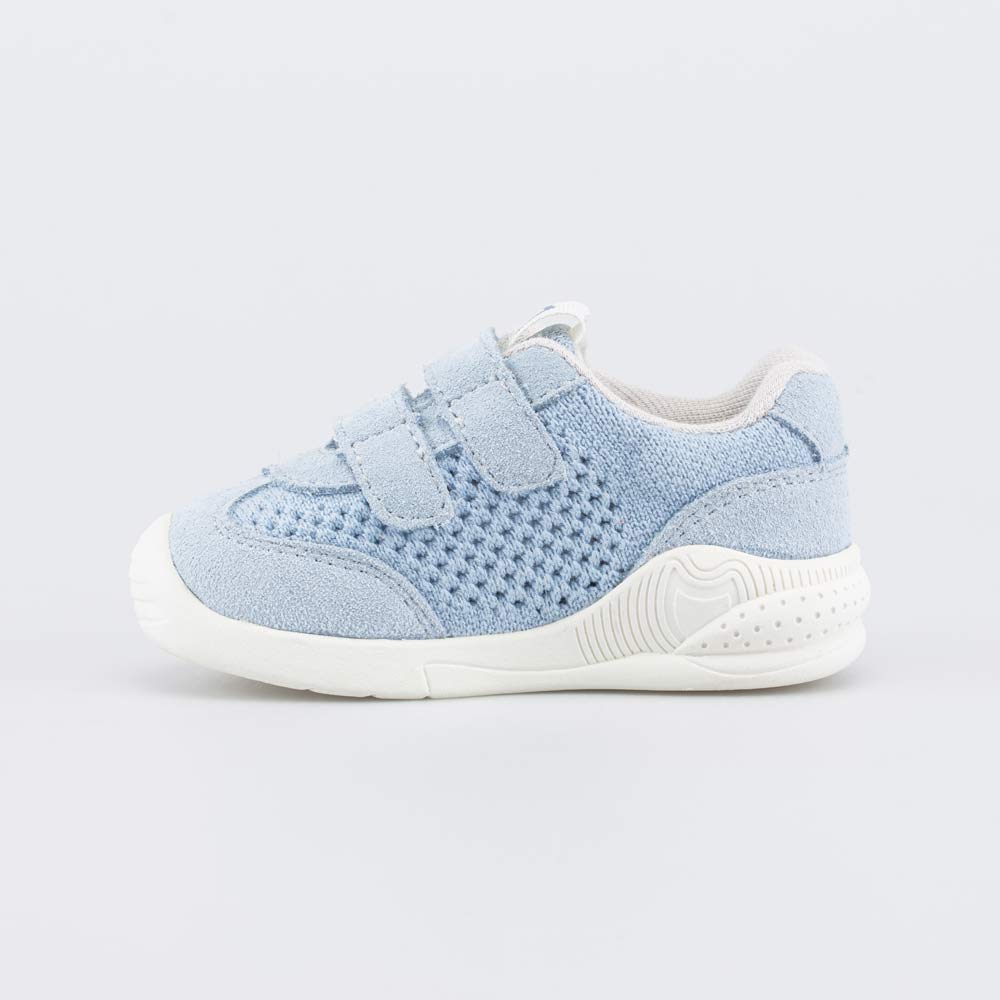 044011-12 Голубые текстильные кроссовки , все фото 2