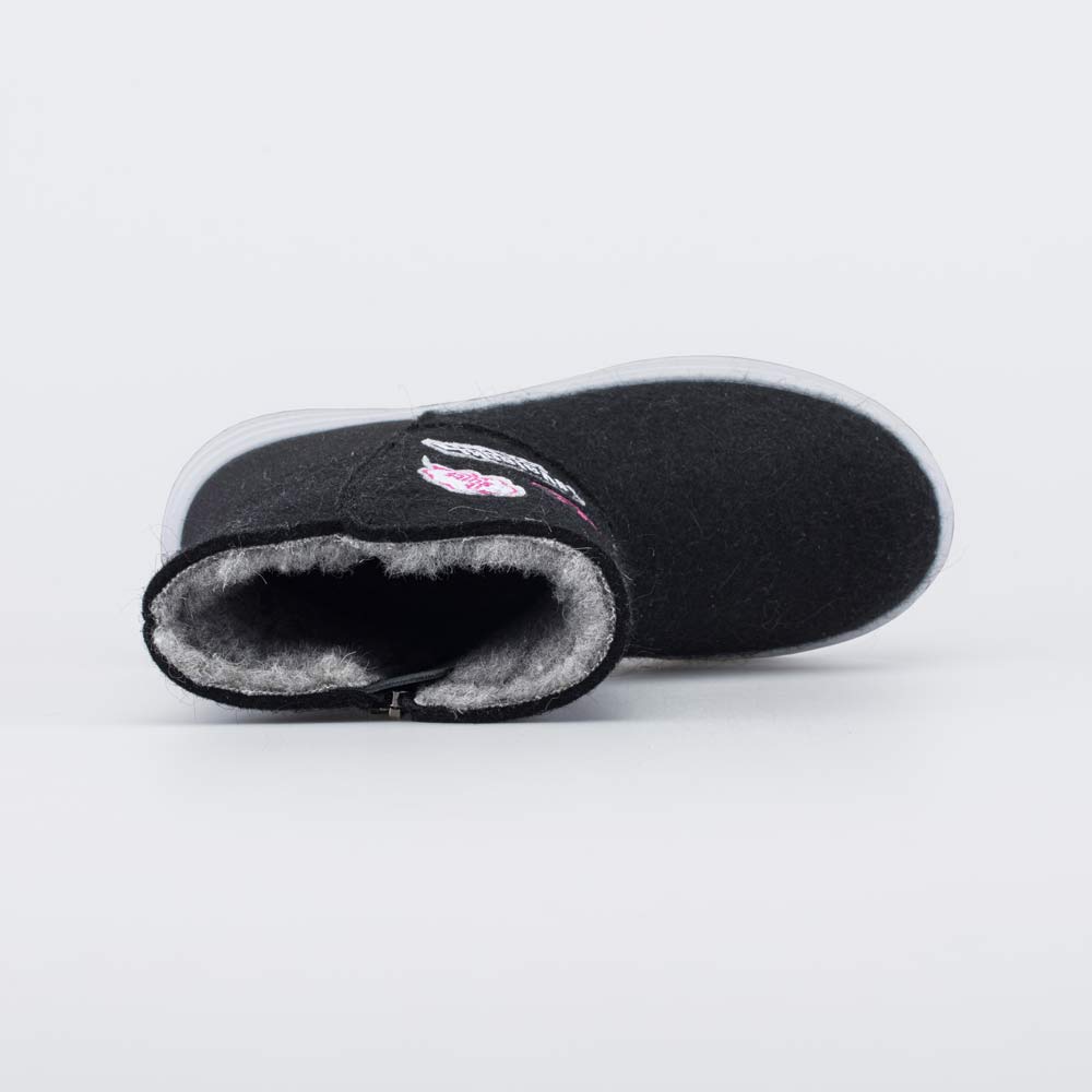 667047-42 Валенки-полусапожки Стикер черный, все фото 4