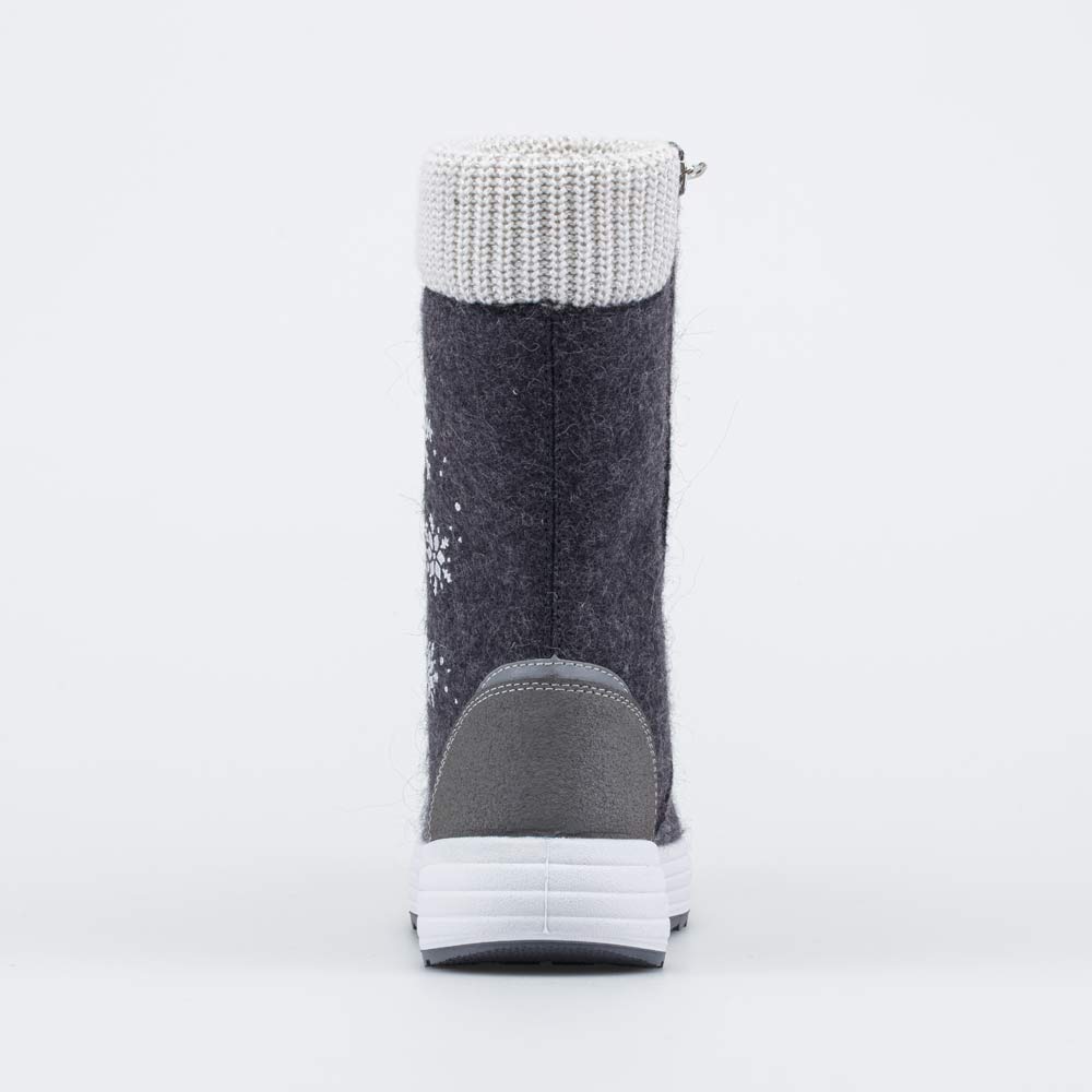 767056-41 Валенки для девочки суперутепленные Снежинка темно-серый, все фото 5