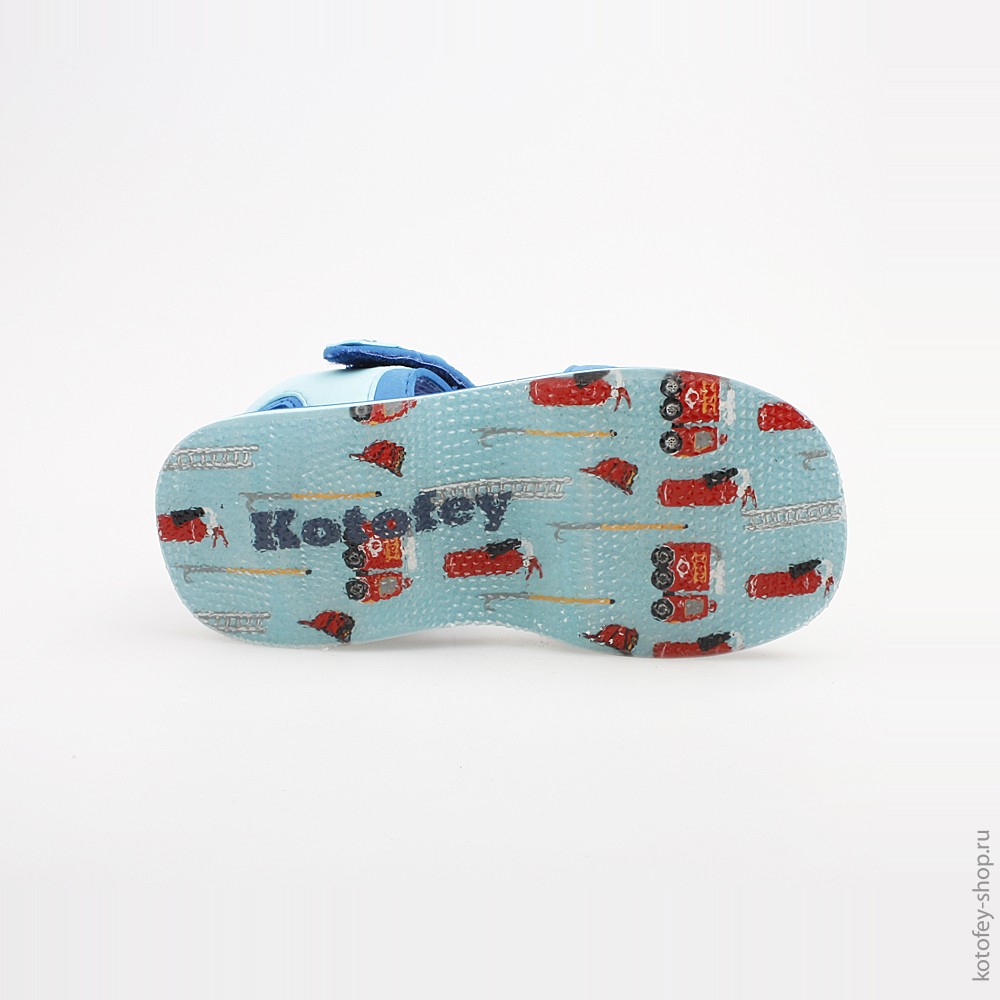 425001-11 Пляжная обувь голубая, все фото 3