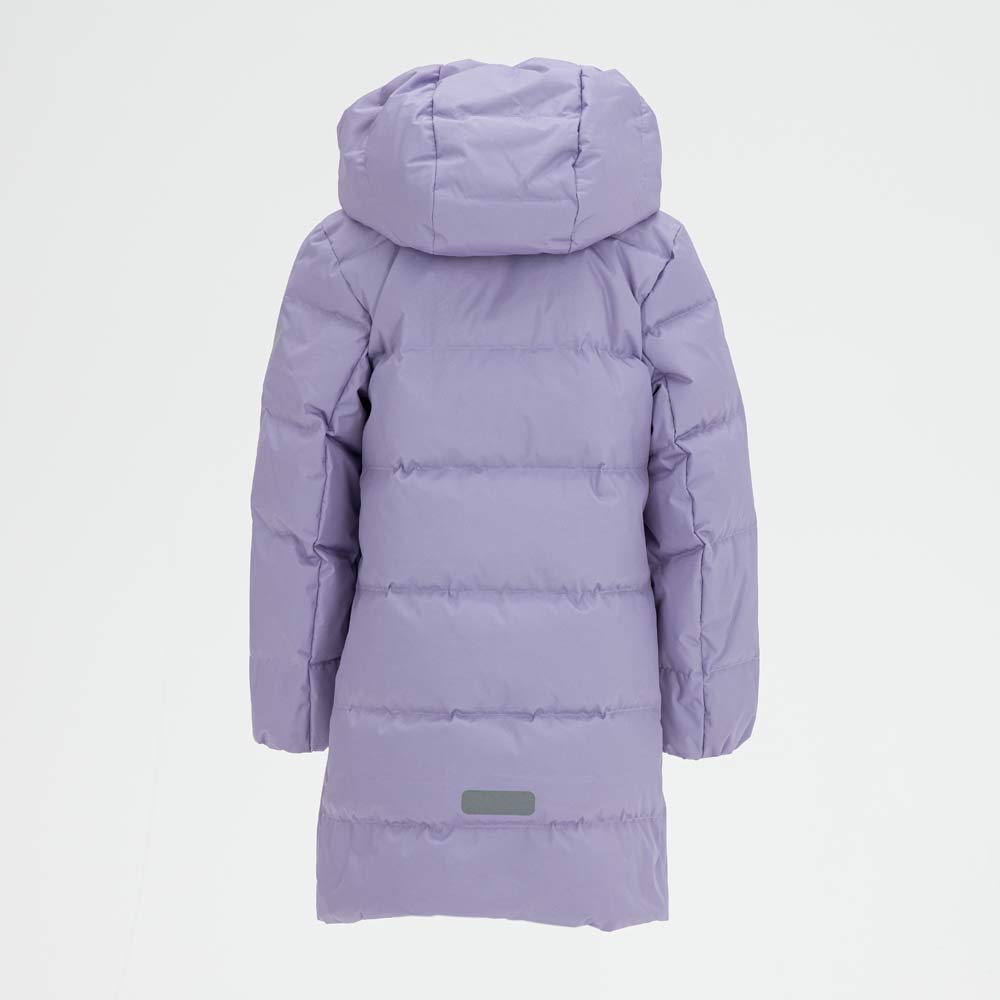 07858011-42 Пальто-пуховик для девочки сиреневый, все фото 3