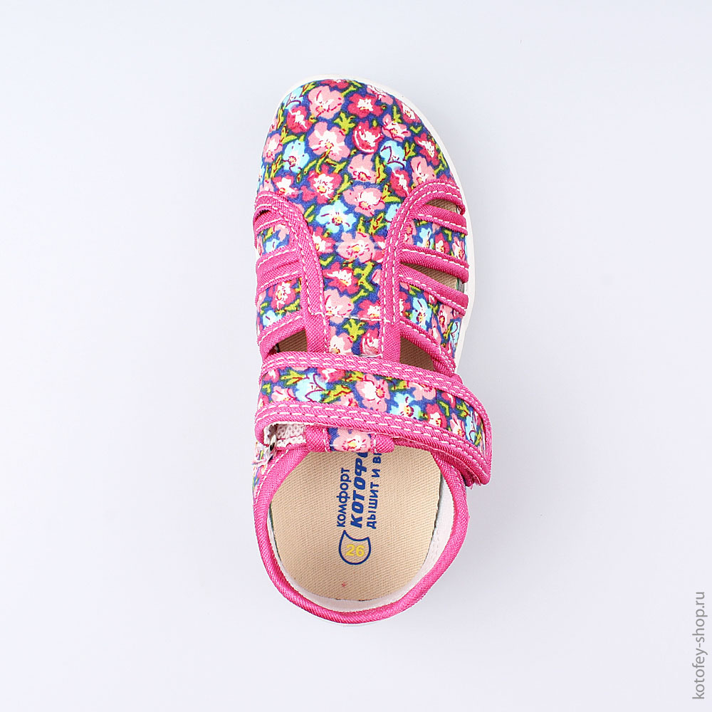 421022-11 Босоножки текстильные, все фото 4