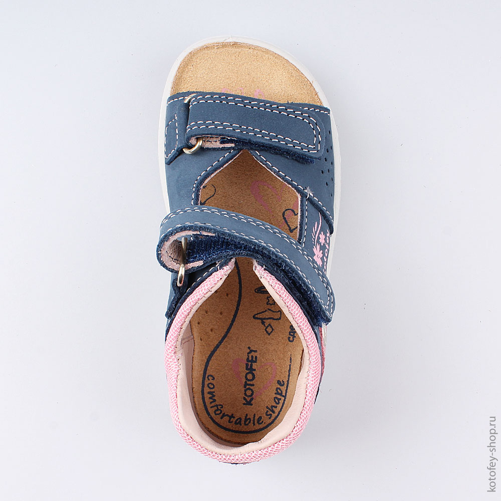 122151-21 Босоножки для девочки из натурального нубука, все фото 4