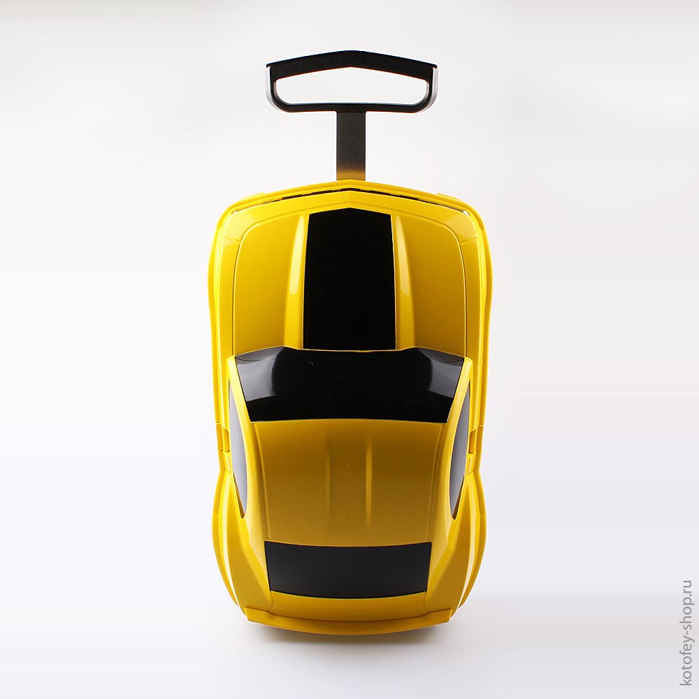 02012003-40 Чемодан-машинка (с пультом управления) желтый, все фото 2