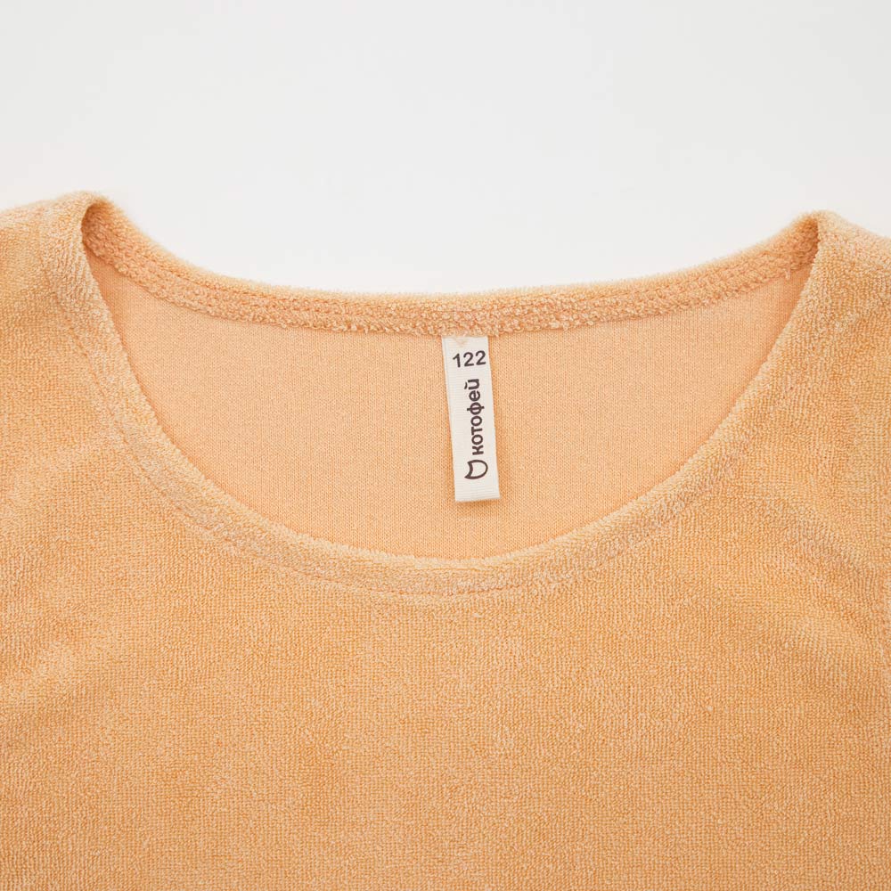 07864086-40 Махровая майка для девочки Неженка персиковый, все фото 4