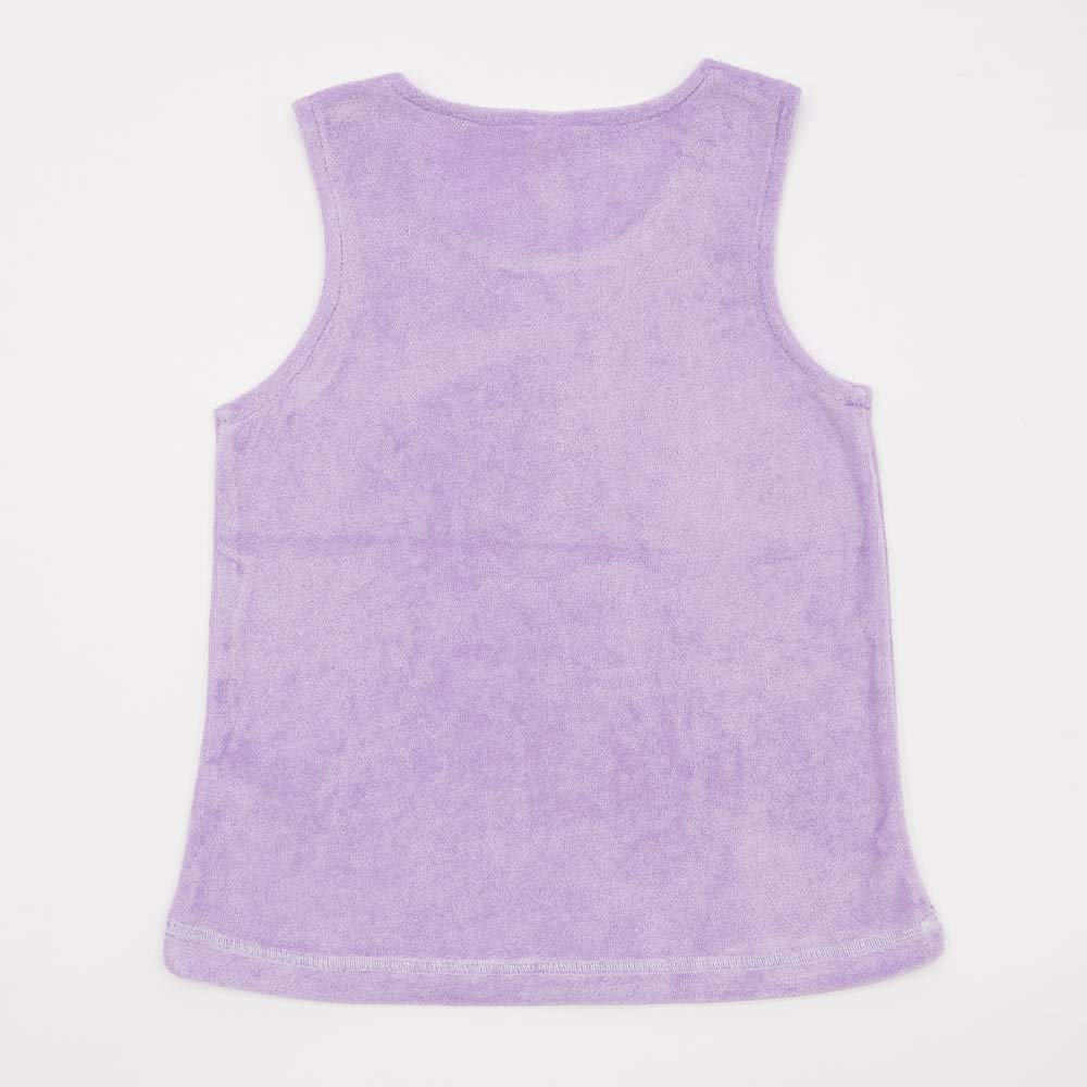 07864086-41 Махровая майка для девочки Неженка сиреневый, все фото 2