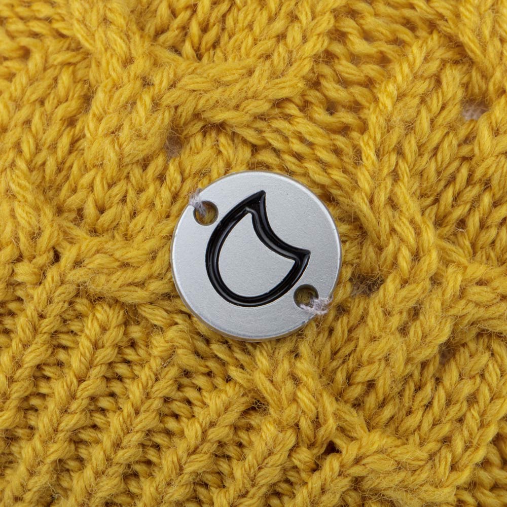 07711406-42 Теплая шапка-бини Горчичный, все фото 3