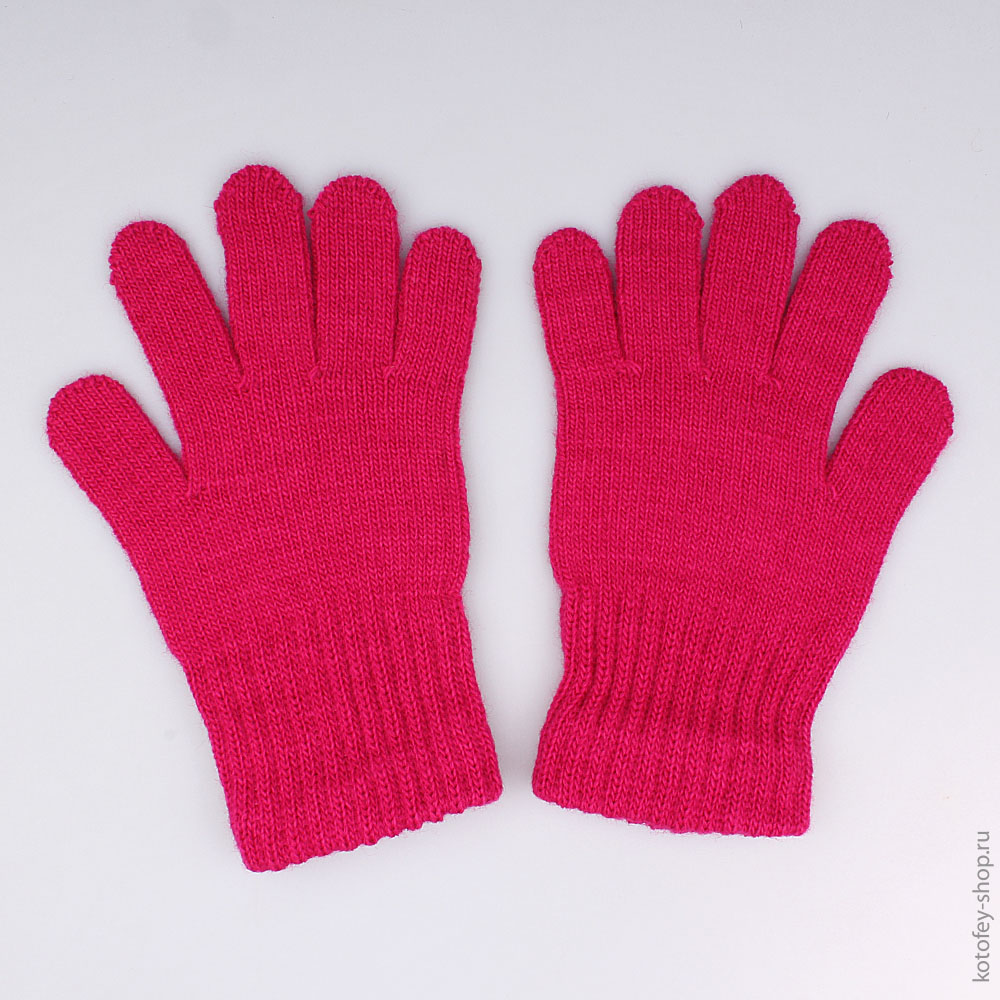 07822088-10 Перчатки однослойные фуксия, все фото 1