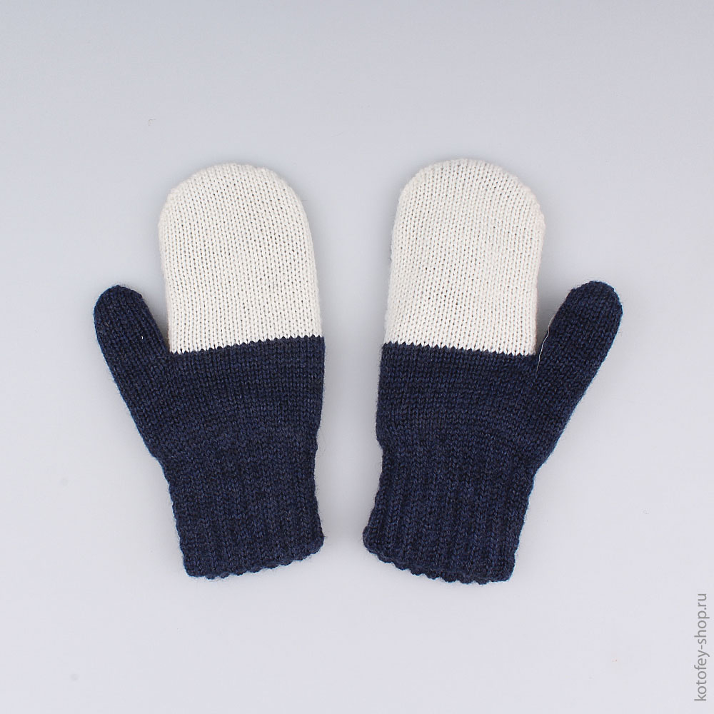 07721100-00 Варежки двухслойные синие, все фото 2