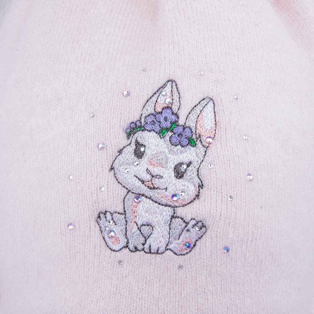 07811561-42 Шапка и снуд Зайка розовый, все фото 3