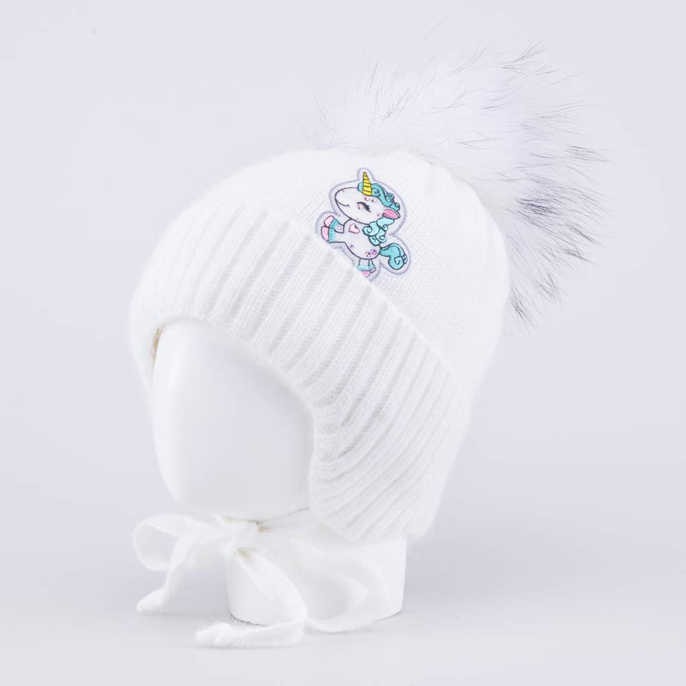 07811562-40 Шапка детская Единорог белый, все фото 1