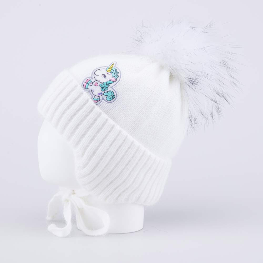 07811562-40 Шапка детская Единорог белый, все фото 2
