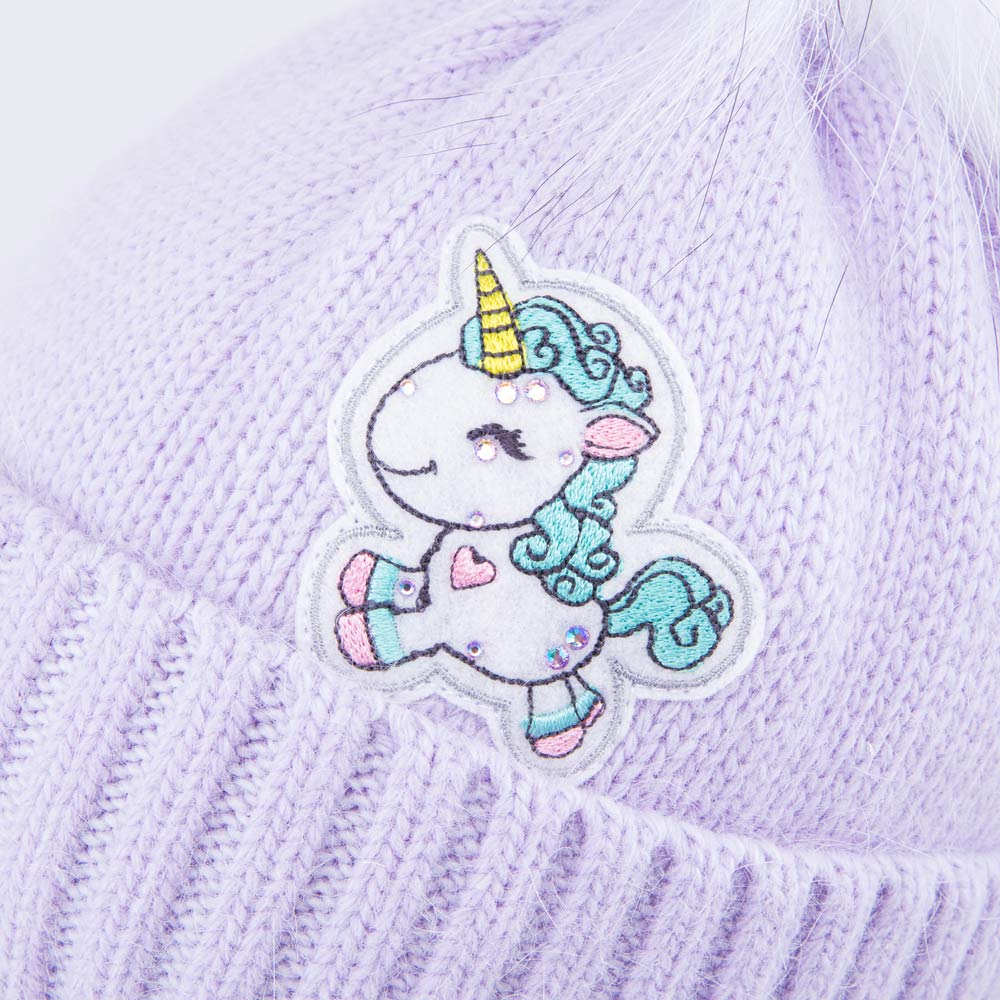 07811562-41 Шапка детская Единорог сиреневый, все фото 3