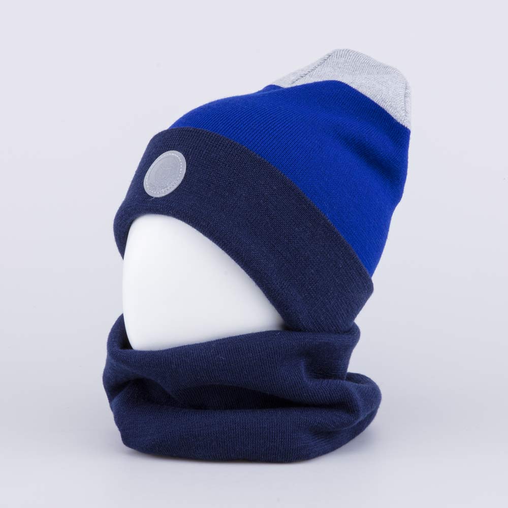 07711914-40 Комплект шапка+снуд детский цветной, все фото 1