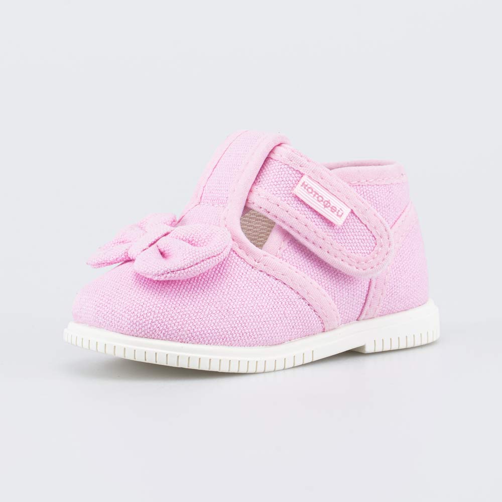 131207-11 Текстильная обувь для первых шагов Бантик , все фото 1