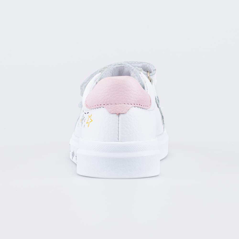 132173-24 Белые кожаные полуботинки для девочки, все фото 5