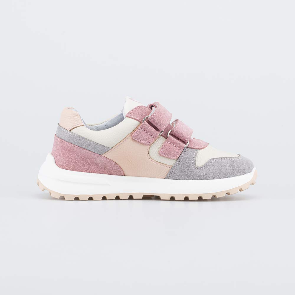 344498-21 Кожаные кроссовки на липучках для девочки, все фото 2