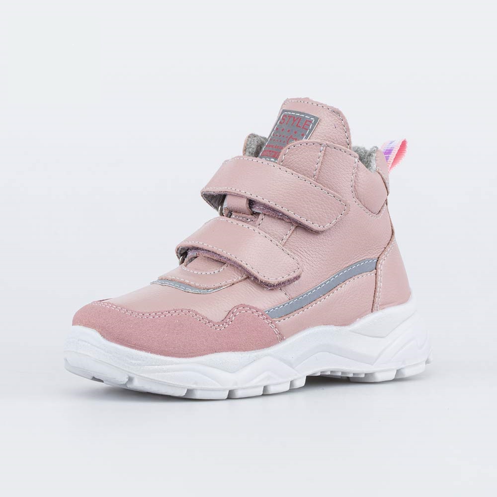 152316-38 Демисезонные ботинки на липучках STYLE розовые, все фото 1