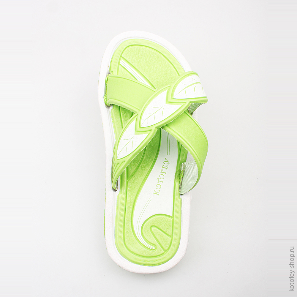 525014-01 Пляжная обувь салатовая, все фото 4
