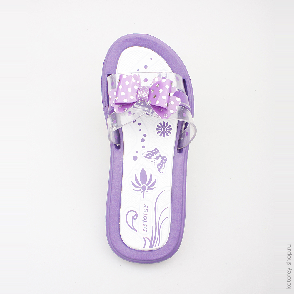 525016-01 Пляжная обувь сиреневая, все фото 4