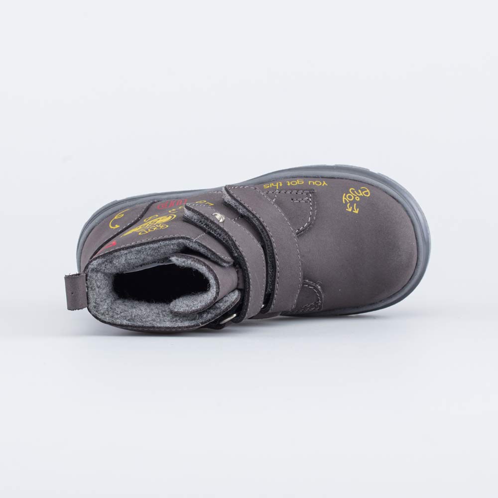 052155-31 Утепленные ботинки для первых шагов DGU коричневый, все фото 4