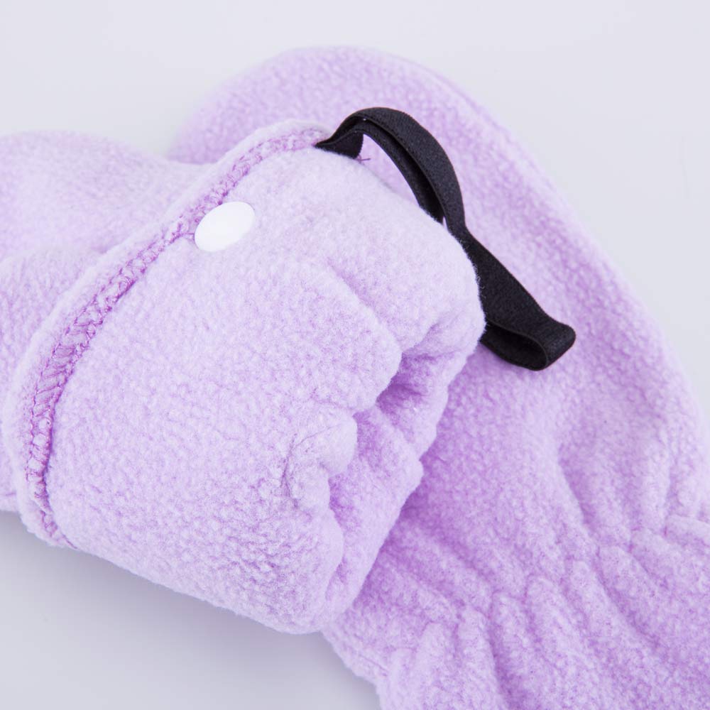 07821256-01 Флисовые варежки двухслойные сиреневый, все фото 3