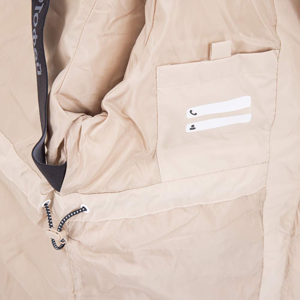 07858036-41 Зимнее пальто-пуховик для девочки бежевый, все фото 5