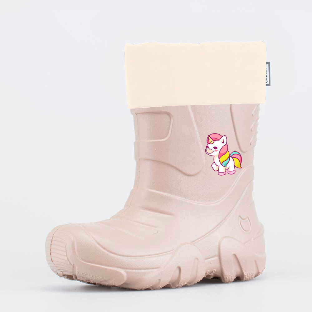 365172-11 Сапоги из ЭВА утепленные Единорог бежевый, все фото 1