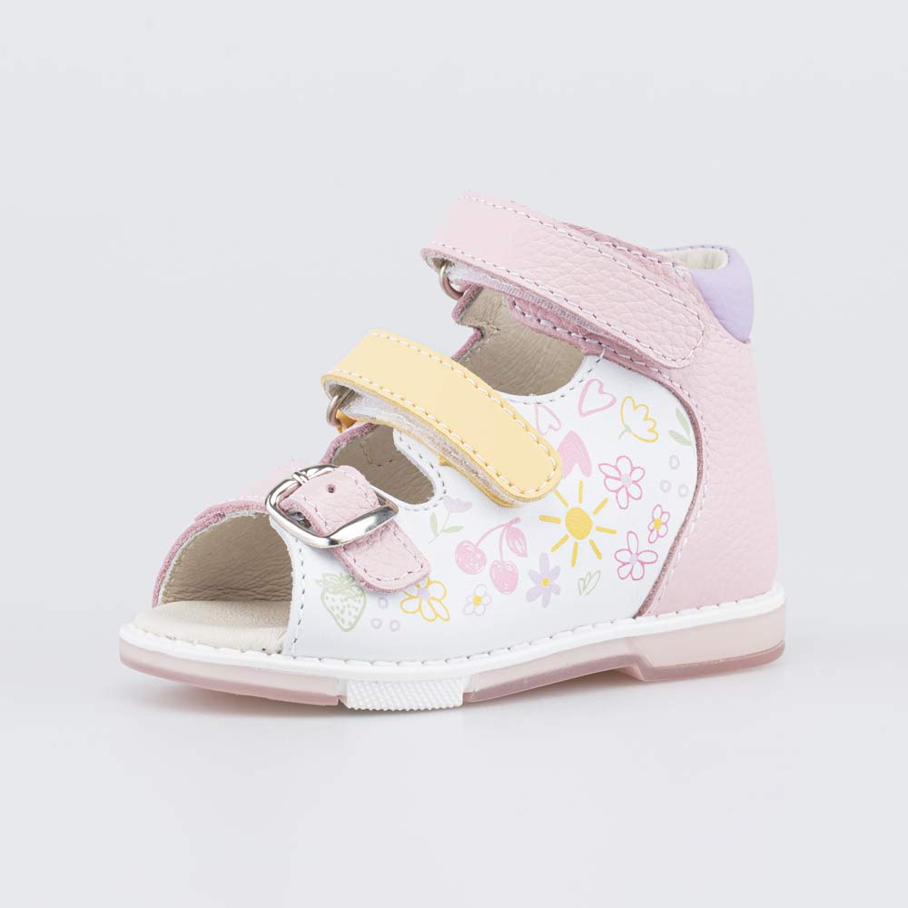 022162-29 Кожаные сандалии для девочки Первые шаги, все фото 1