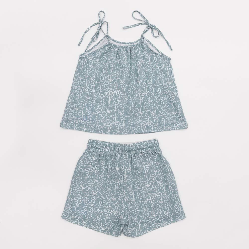 07864088-40 Костюм топ на завязках + шорты мятный, все фото 2