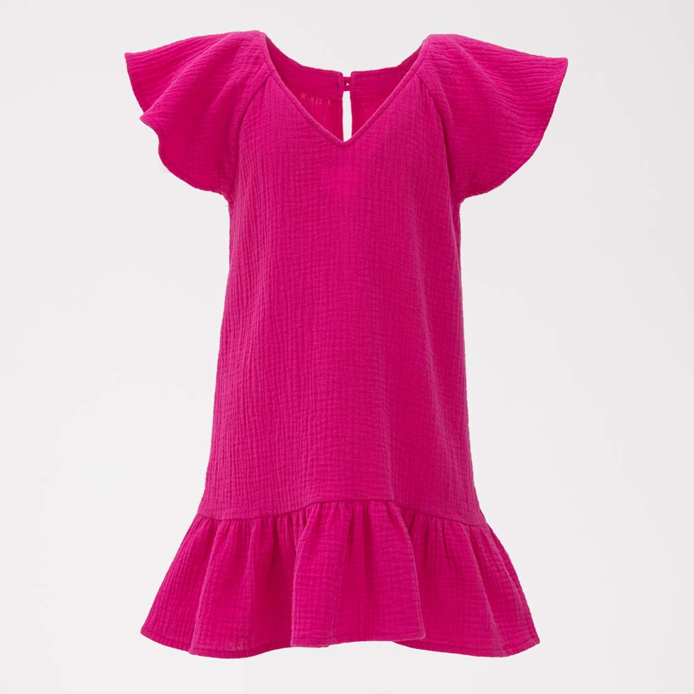 07865059-41 Платье из муслина для девочки фуксия, все фото 1