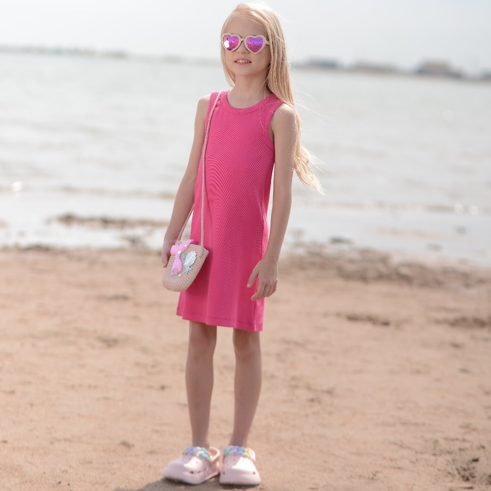 07865062-40 Платье трикотажное для девочки фуксия, все фото 5
