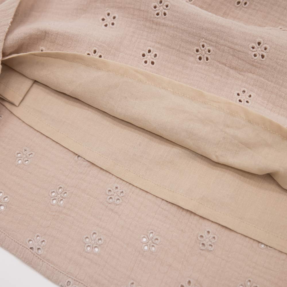 07865063-40 Платье-сарафан из муслина для девочки бежевый, все фото 3