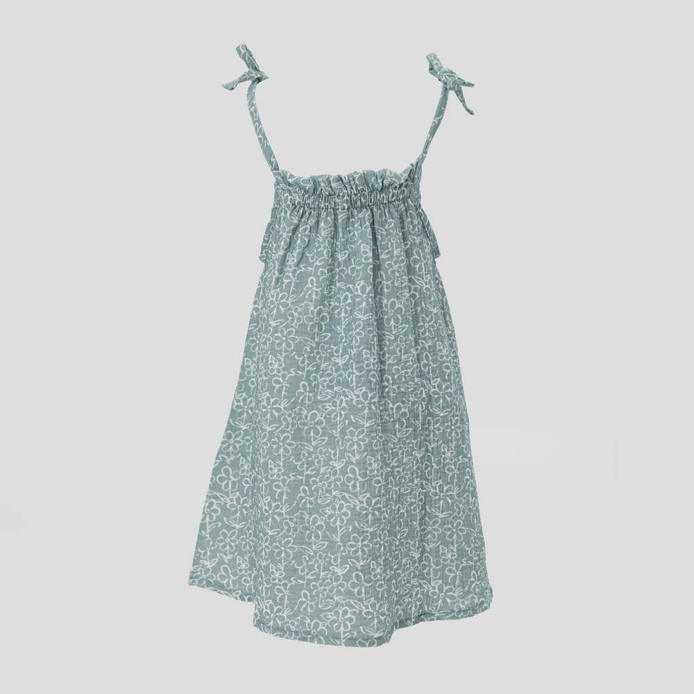 07865063-41 Платье-сарафан из муслина для девочки мятный, все фото 2