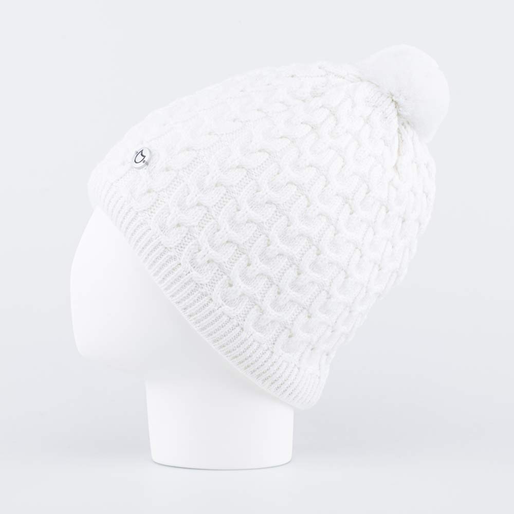 07811410-40 Теплая шапка-бини Белый, все фото 2
