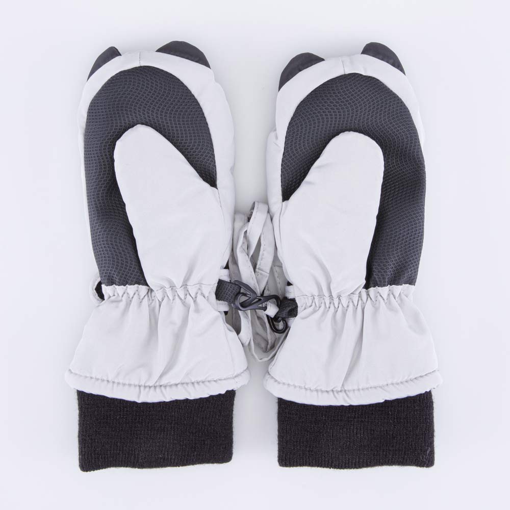 07821147-40 Варежки утепленные Милый котик серый, все фото 2