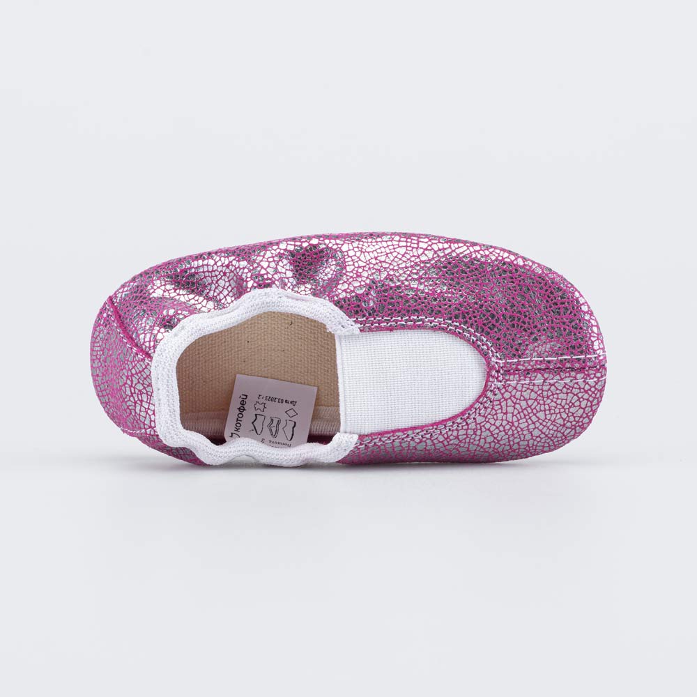 212004-07 Кожаные чешки фуксия, все фото 4