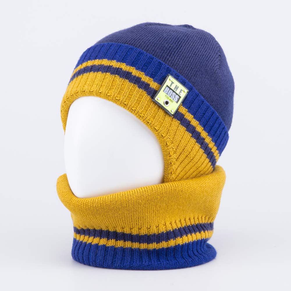 07711946-41 Комплект детский шапка+снуд цветной, все фото 1