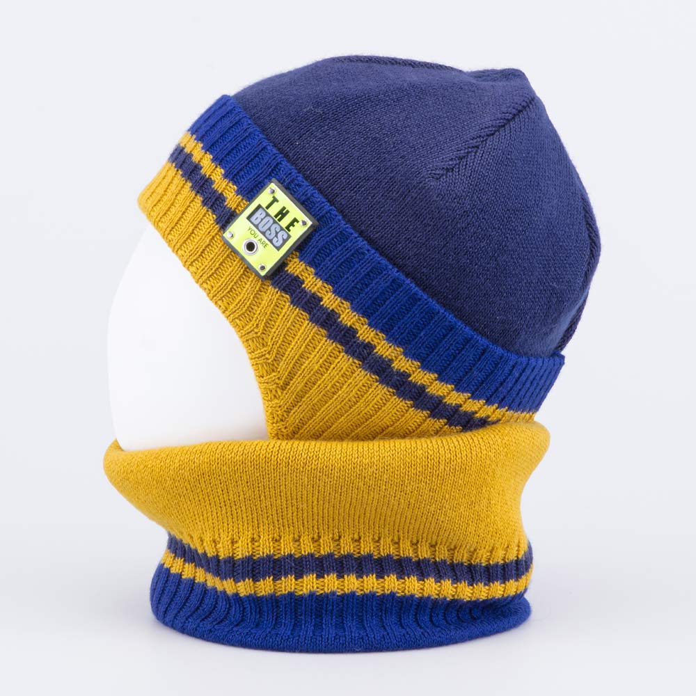 07711946-41 Комплект детский шапка+снуд цветной, все фото 2