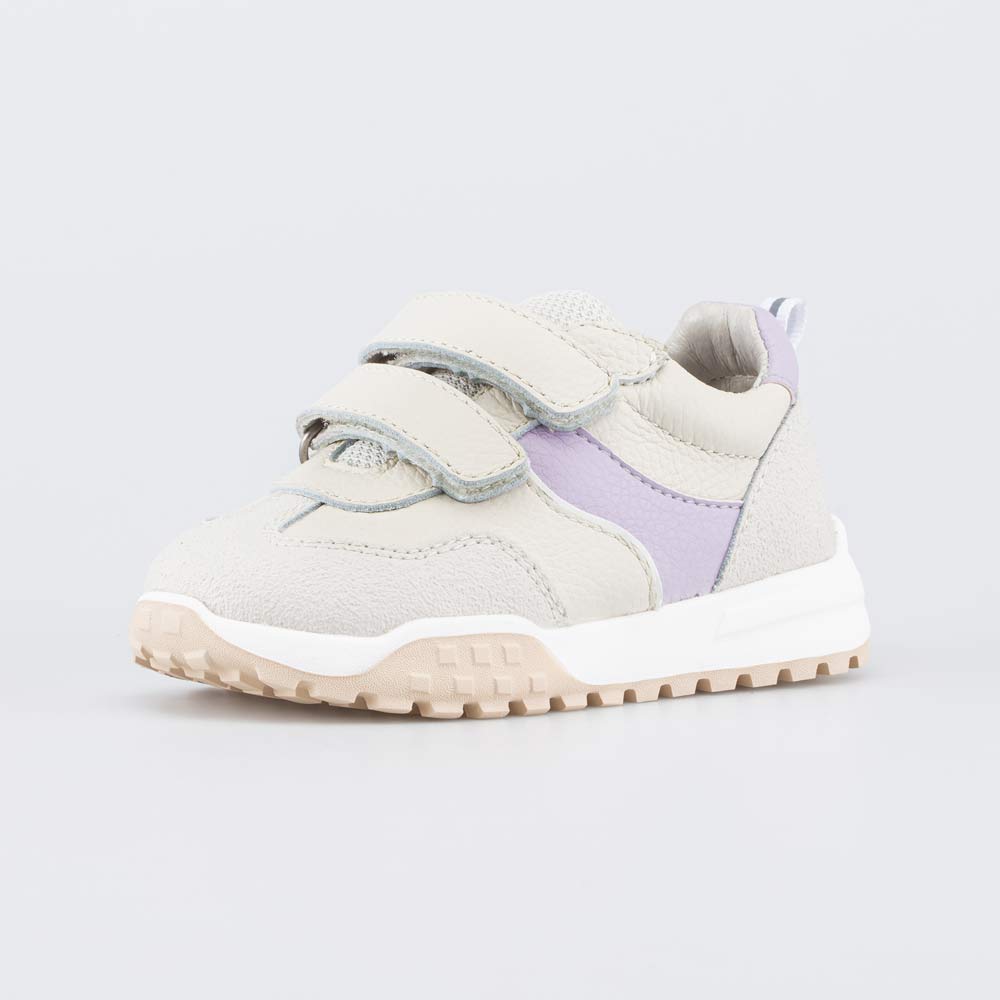 132177-21 Бежевые кожаные полуботинки для девочки , все фото 1