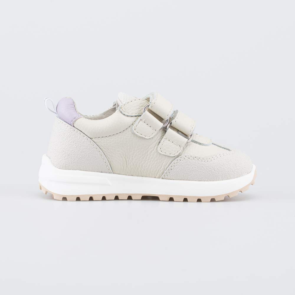 132177-21 Бежевые кожаные полуботинки для девочки , все фото 2