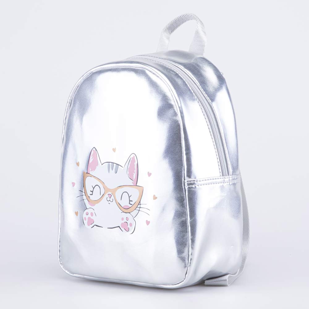 02811290-40 Рюкзак детский Милый котик серебристый, все фото 2