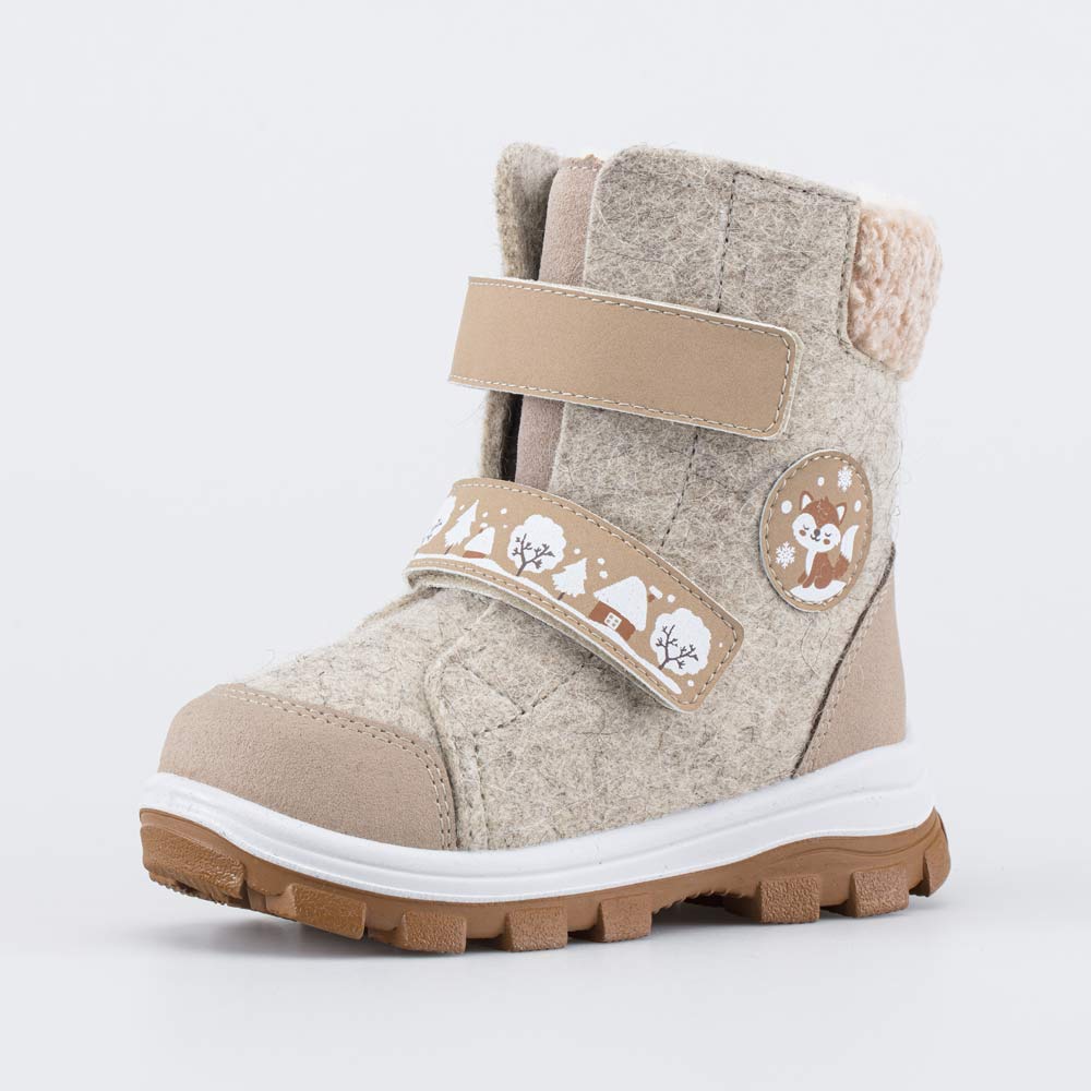 357013-41 Бежевые валенки для девочки Лисенок , все фото 1