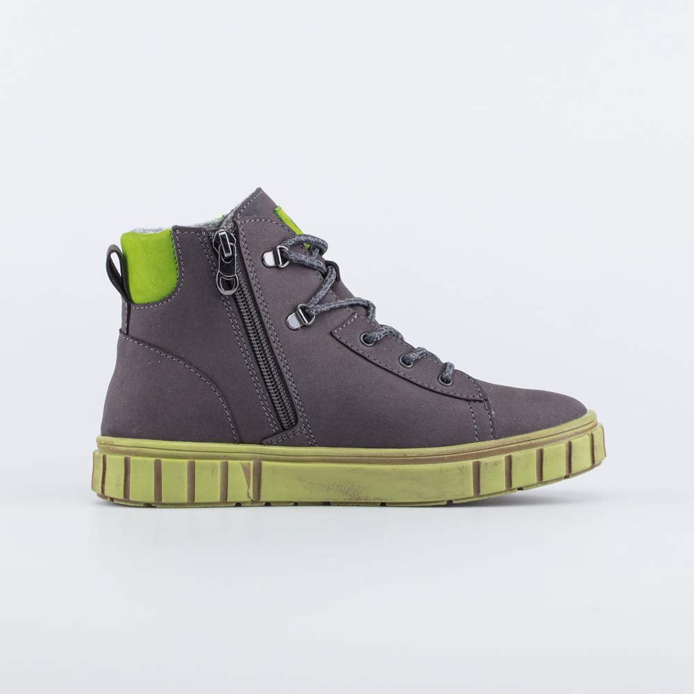 352295-34 Утепленные ботинки для мальчика серый, все фото 2